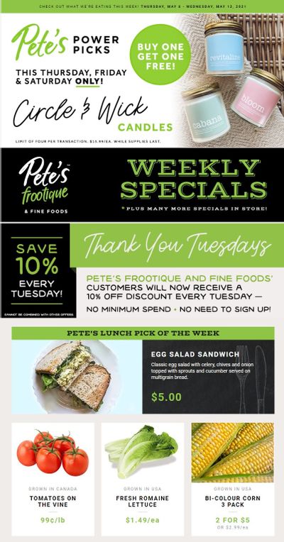 Pete's Fine Foods Flyer May 6 to 12