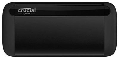 Crucial X8 2TB Portable SSD – Up to 1050MB/s – USB 3.2 – External Solid State Drive, USB-C, USB-A – CT2000X8SSD9