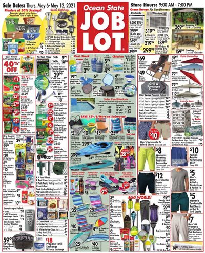 Ocean State Job Lot (CT, MA, ME, NH, NJ, NY, RI) Weekly Ad Flyer May 6 to May 12