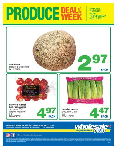 Wholesale Club (West) Produce Deal of the Week Flyer May 6 to 12