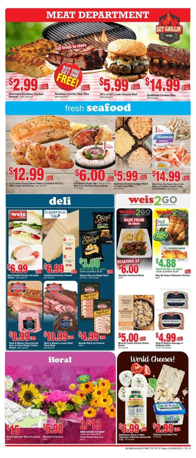 Weis (MD, NY, PA) Weekly Ad Flyer May 6 to June 10