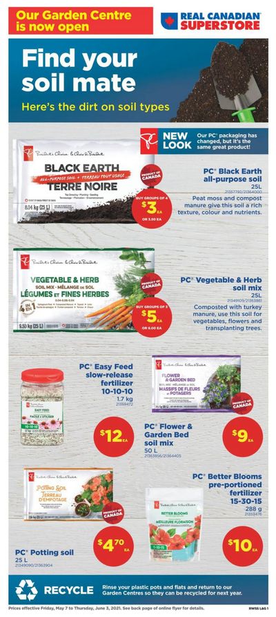 Real Canadian Superstore (West) Garden Centre Flyer May 7 to June 3