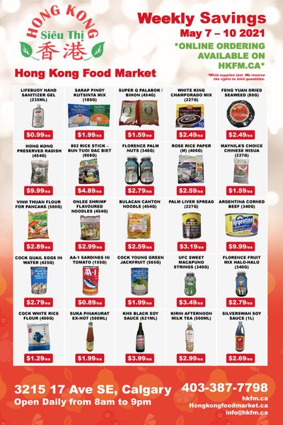 Hong Kong Food Market Flyer May 7 to 10