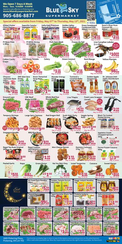 Blue Sky Supermarket (Pickering) Flyer May 7 to 13