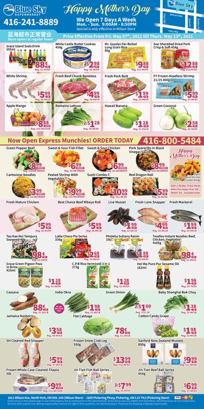 Blue Sky Supermarket (North York) Flyer May 7 to 13