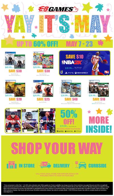 EB Games Flyer May 7 to 23