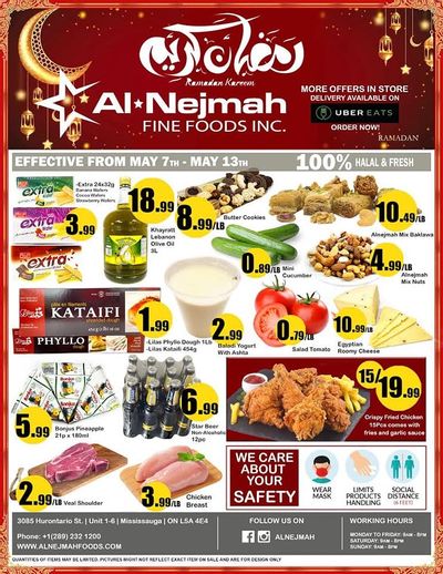 Alnejmah Fine Foods Inc. Flyer May 7 to 13