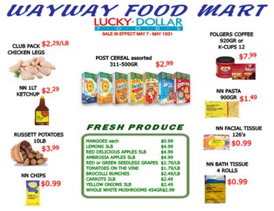 WayWay Food Mart Flyer May 7 to 13