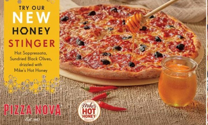 Honey Stinger Pizza at Pizza Nova Honey Stinger Pizza at Pizza Nova
