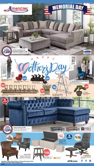 American Furniture Warehouse (AZ, CO, TX) Weekly Ad Flyer May 9 to May 15
