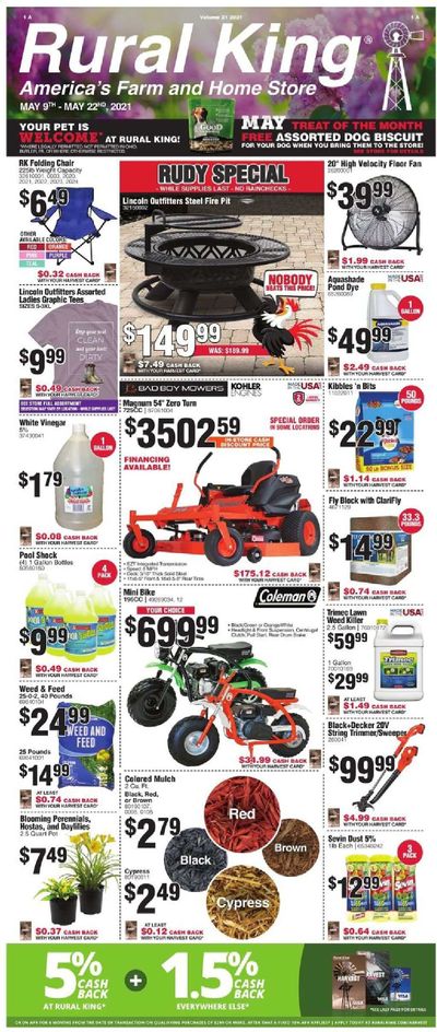 Rural King Weekly Ad Flyer May 9 to May 22