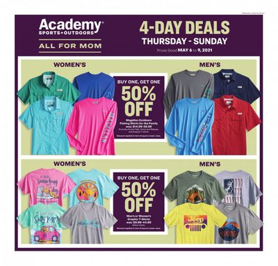 Academy Sports (AL, AR, GA, LA, MO, NC, SC, TN, TX) Weekly Ad Flyer May 6 to May 10