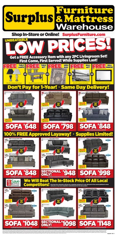 Surplus Furniture & Mattress Warehouse (Prince Albert) Flyer May 10 to 30