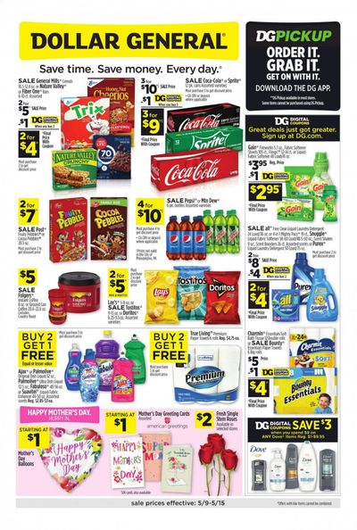 Dollar General (GA, IA, LA, MI, MN, NY, OH, OK) Weekly Ad Flyer May 9 to May 15