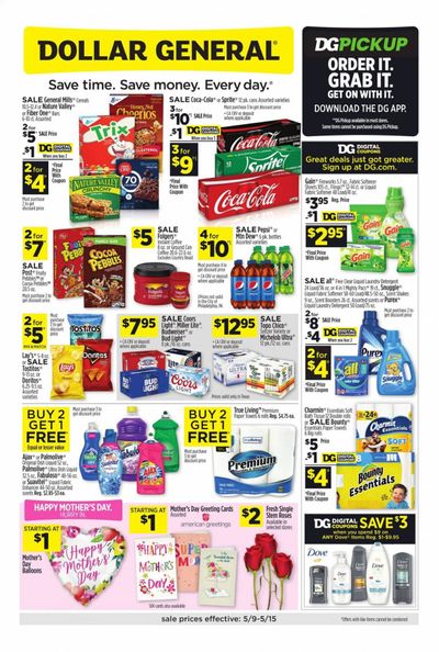 Dollar General (TX) Weekly Ad Flyer May 9 to May 15