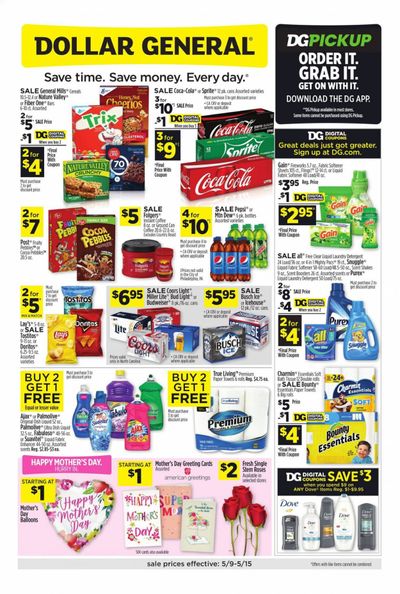 Dollar General (NC) Weekly Ad Flyer May 9 to May 15