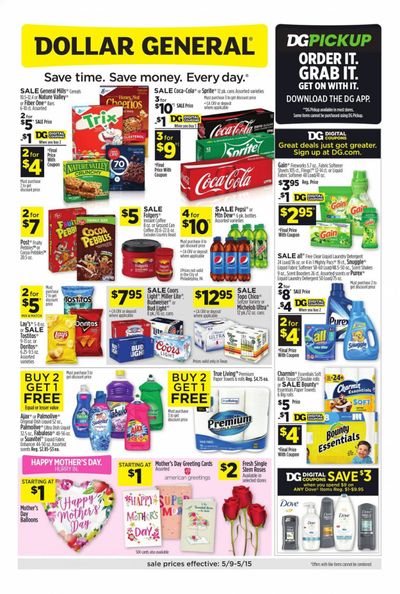Dollar General (TX) Weekly Ad Flyer May 9 to May 15