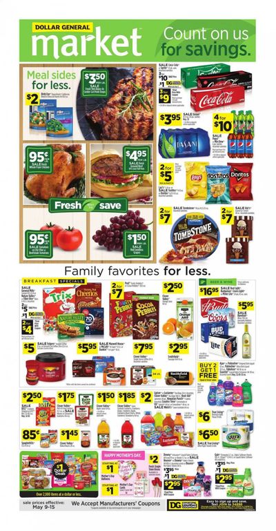 Dollar General (AL) Weekly Ad Flyer May 9 to May 15