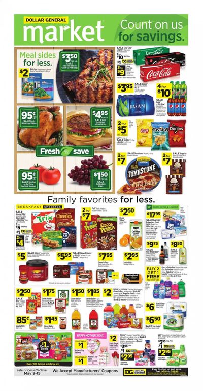 Dollar General (CA) Weekly Ad Flyer May 9 to May 15