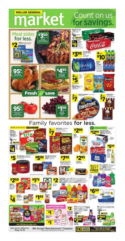 Dollar General (SC) Weekly Ad Flyer May 9 to May 15