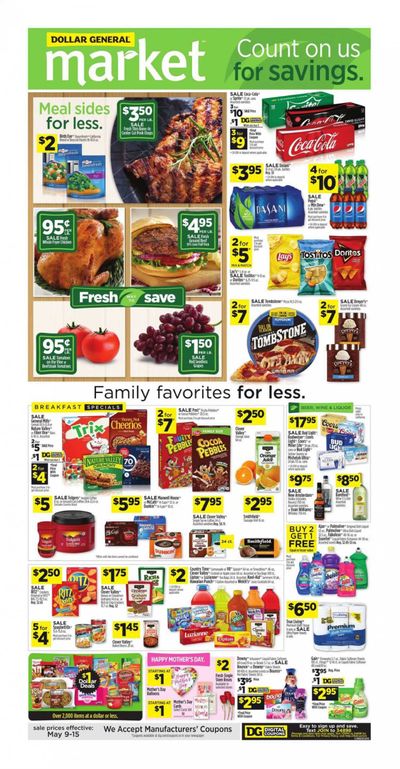 Dollar General (CA) Weekly Ad Flyer May 9 to May 15
