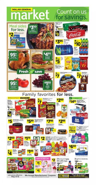 Dollar General (TN) Weekly Ad Flyer May 9 to May 15