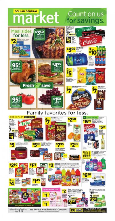 Dollar General (AL) Weekly Ad Flyer May 9 to May 15