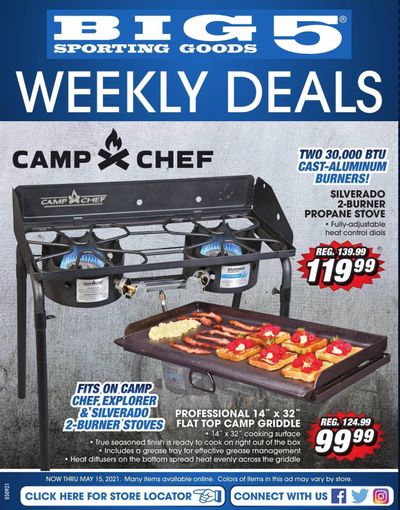Big 5 (AZ, CA, CO, ID, NM, OR, UT, WA) Weekly Ad Flyer May 9 to May 15
