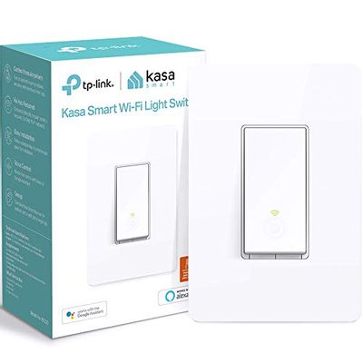 Kasa Smart Light Switch by TP-Link (HS200) - In-Wall Installation, Single Pole, Neutral Wire Required, WiFi Light Switch Works with Alexa and Google Assistant, Not Dimmer Switch, No Hub Required, UL Certified, 1-Pack