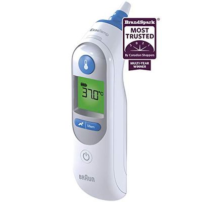 Braun IRT6520CA ThermoScan 7 Ear Thermometer with Age Precision for Infants, Children and Adults, #1 Brand Among Pediatricians and Moms