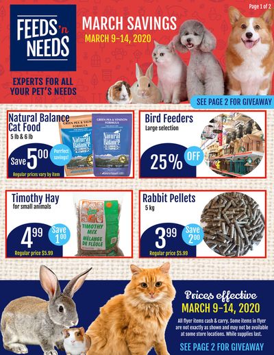ShurGain Feeds'n Needs Flyer March 9 to 14