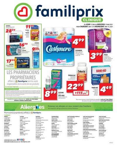 Familiprix Clinique Flyer May 13 to 19