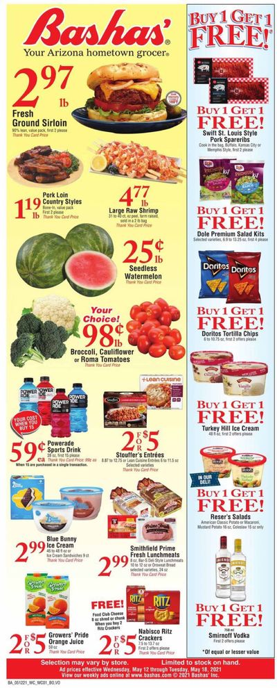 Bashas' (AZ) Weekly Ad Flyer May 12 to May 18