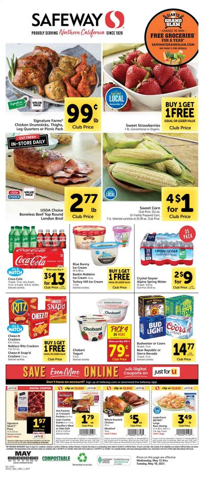 Safeway (AZ, CA, CO, HI, MD, NE, OR, VA, WA) Weekly Ad Flyer May 12 to May 18