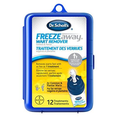 Dr. Scholl’s FreezeAway Wart Remover, 12 Applications // Doctor-Proven Therapy, for Common and Plantar Warts