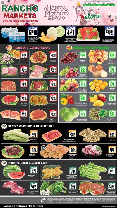 Rancho Markets (UT) Weekly Ad Flyer May 11 to May 17