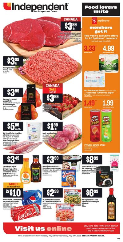 Independent Grocer (Atlantic) Flyer May 13 to 19