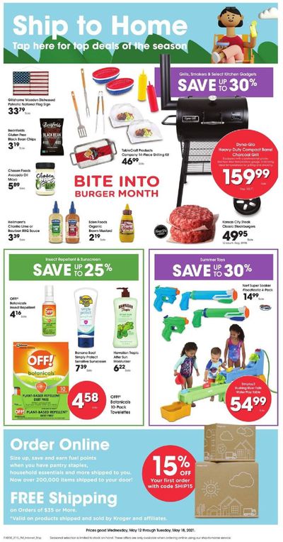 Fred Meyer (DC, DE, NJ, NY, PA, VA) Weekly Ad Flyer May 12 to May 18