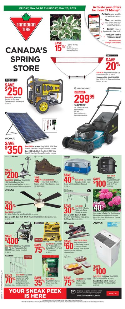 Canadian Tire (ON) Flyer May 14 to 20