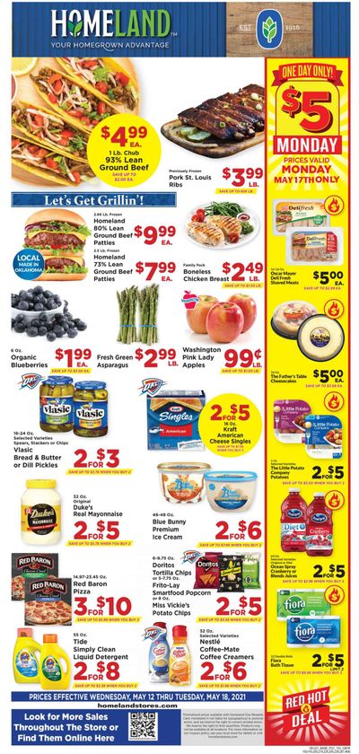 Homeland (OK, TX) Weekly Ad Flyer May 12 to May 18