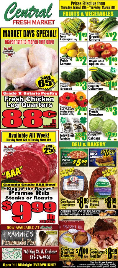 Central Fresh Market Flyer March 12 to 19