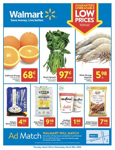 Walmart Supercentre (Scarborough South, ON) Flyer March 12 to 18