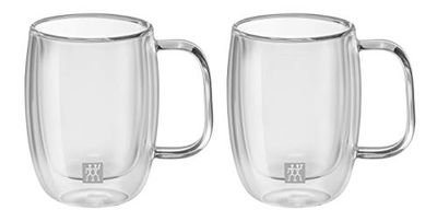 Zwilling J.A. Henckels 39500-111 Sorrento Plus 134 ml Double Wall Double Espresso Mug- 2 Piece Set, Glass