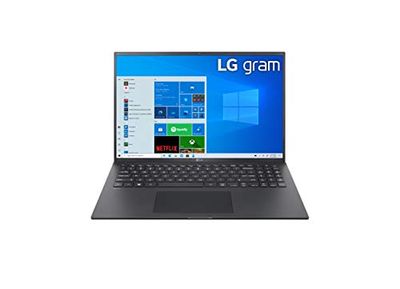 LG gram Ultra-Lightweight with 16” 16:10 IPS Display and Intel Evo Platform (i7/16GB/512GB), obsidian black
