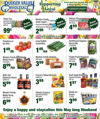 Bulkley Valley Wholesale Flyer May 13 to 19