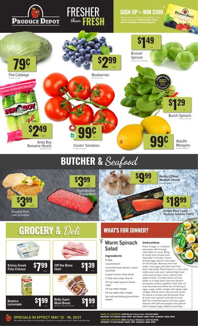 Produce Depot Flyer May 12 to 18