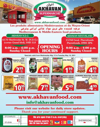 Akhavan Supermarche Flyer May 12 to 18