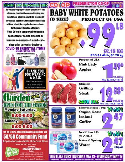 Fredericton Co-op Flyer May 13 to 19