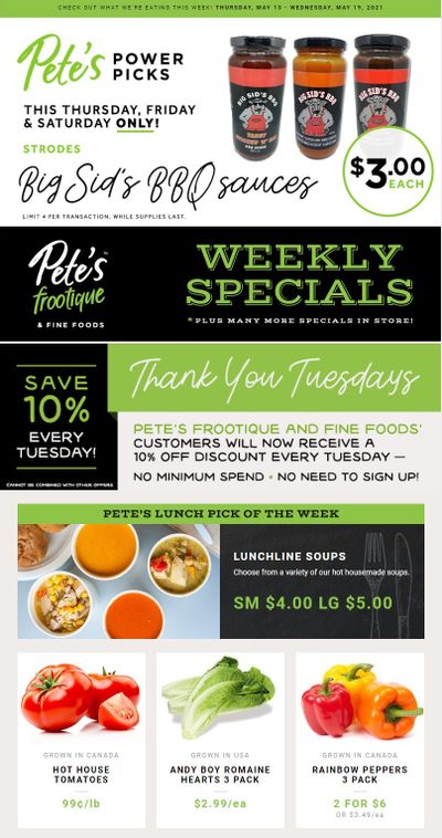 Pete's Fine Foods Flyer May 13 to 19