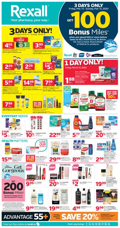 Rexall (West) Flyer March 13 to 19